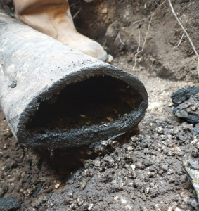 Pitch fibre pipework replacement